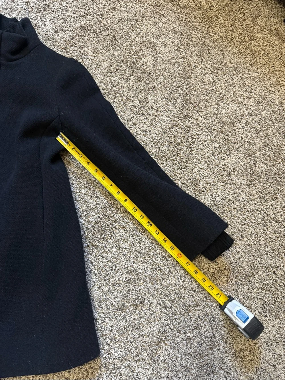 J. Crew Women’s Black Italian Wool Blend Lodge Coat - Picture 11 of 15